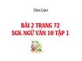 Bài 2 trang 72 SGK Ngữ văn 10 tập 1