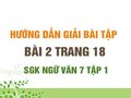 Bài 2 trang 18 SGK Ngữ văn 7 tập 1 