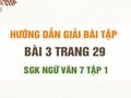 Bài 3 trang 29 SGK Ngữ văn 7 tập 1 