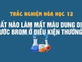Chất nào làm mất màu dung dịch nước brom ở điều kiện thường?