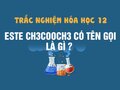 Este CH3COOCH3 có tên gọi là gì ? 