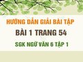 Bài 1 trang 54 SGK Ngữ văn 6 tập 1 