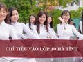 Chỉ tiêu tuyển sinh vào lớp 10 Hà Tĩnh năm học 2024/2025