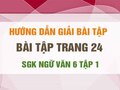 Bài tập trang 24 SGK Ngữ văn 6 tập 1