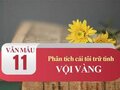 Phân tích cái tôi trữ tình trong Vội vàng của Xuân Diệu