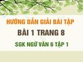 Bài 1 trang 8 SGK Ngữ văn 6 tập 1 