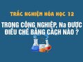 Trong công nghiệp, Na được điều chế bằng cách nào sau đây?