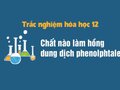 Dung dịch chất nào sau đây làm hồng dung dịch phenolphtalein?