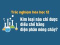 Kim loại nào chỉ được điều chế bằng phương pháp điện phân nóng chảy?