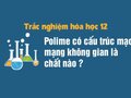 Polime có cấu trúc mạch mạng không gian là