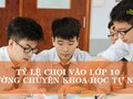 Tỷ lệ chọi vào lớp 10 trường chuyên Khoa học Tự nhiên