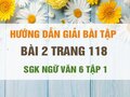 Bài 2 trang 118 SGK Ngữ văn 6 tập 1 