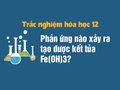 Phản ứng nào dưới đây xảy ra trong dung dịch tạo được kết tủa Fe(OH)3?