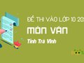 Đáp án đề Văn vào lớp 10 Trà Vinh năm 2020