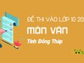 Đáp án đề thi tuyển sinh lớp 10 môn Văn năm 2020 Đồng Tháp