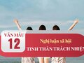 Nghị luận xã hội về tinh thần trách nhiệm