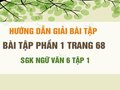 Bài tập phần 1 trang 68 SGK Ngữ văn 6 tập 1