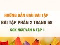 Bài tập phần 2 trang 68 SGK Ngữ văn 6 tập 1