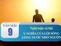 Nghị luận về ý nghĩa của lối sống uống nước nhớ nguồn