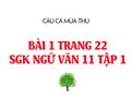Điểm nhìn cảnh thu của tác giả có gì đặc sắc?