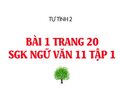 Bài 1 trang 20 SGK Ngữ văn 11 tập 1