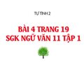 Bài 4 trang 19 SGK Ngữ văn 11 tập 1