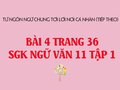 Bài 4 trang 36 SGK Ngữ văn 11 tập 1