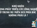 Khó khăn trong phát triển cây công nghiệp ở Trung du miền núi phía Bắc không phải là ?