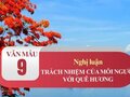 Nghị luận bàn về trách nhiệm của mỗi người với quê hương