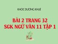 Bài 2 trang 32 SGK Ngữ văn 11 tập 1