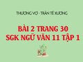 Bài 2 trang 30 SGK Ngữ văn 11 tập 1