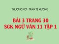 Bài 3 trang 30 SGK Ngữ văn 11 tập 1