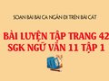 Bài luyện tập trang 42 SGK Ngữ văn 11 tập 1