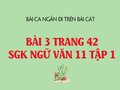 Bài 3 trang 42 SGK Ngữ văn 11 tập 1