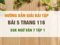 Bài 5 trang 116 SGK Ngữ văn 7 tập 1 