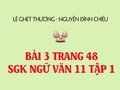 Bài 3 trang 48 SGK Ngữ văn 11 tập 1