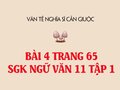 Bài 4 trang 65 SGK Ngữ văn 11 tập 1