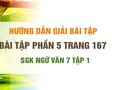 Bài tập phần 5 trang 167 SGK Ngữ văn 7 tập 1