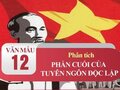Phân tích phần cuối của bản Tuyên ngôn độc lập