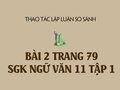 Bài 2 trang 79 SGK Ngữ văn 11 tập 1
