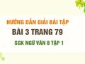 Bài 3 trang 79 SGK Ngữ văn 8 tập 1 