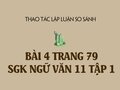 Bài 4 trang 79 SGK Ngữ văn 11 tập 1
