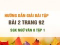 Bài 2 trang 90 SGK Ngữ văn 8 tập 1 