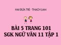 Bài 5 trang 101 SGK Ngữ văn 11 tập 1
