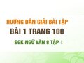 Bài 1 trang 100 SGK Ngữ văn 8 tập 1 