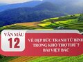 Vẻ đẹp bức tranh tứ bình trong khổ thơ thứ 7 bài Việt Bắc