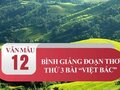 Bình giảng đoạn thơ thứ 3 bài Việt Bắc
