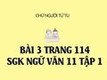 Bài 3 trang 114 SGK Ngữ văn 11 tập 1