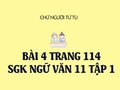 Bài 4 trang 114 SGK Ngữ văn 11 tập 1