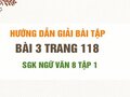 Bài 3 trang 118 SGK Ngữ văn 8 tập 1 